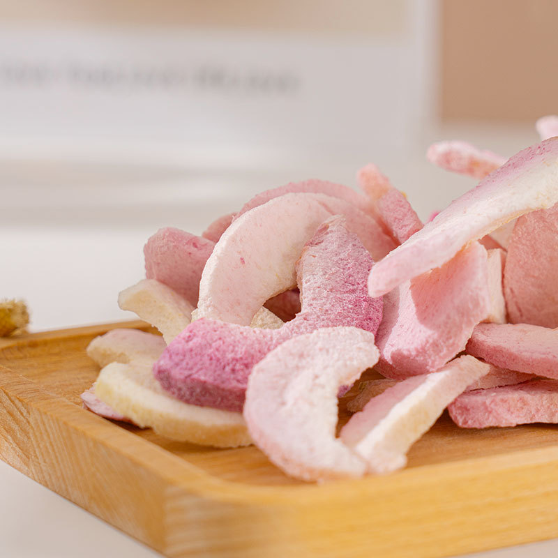 散货fd冻干水果批发水蜜桃片果茶水果干零食麦片烘焙原料果粒500g