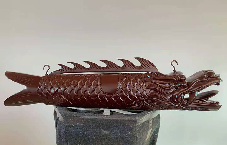 鱼梆锤厂家定做寺院梆鱼木鱼铜磬佛教法器云板打板锤雕刻木质梆鱼