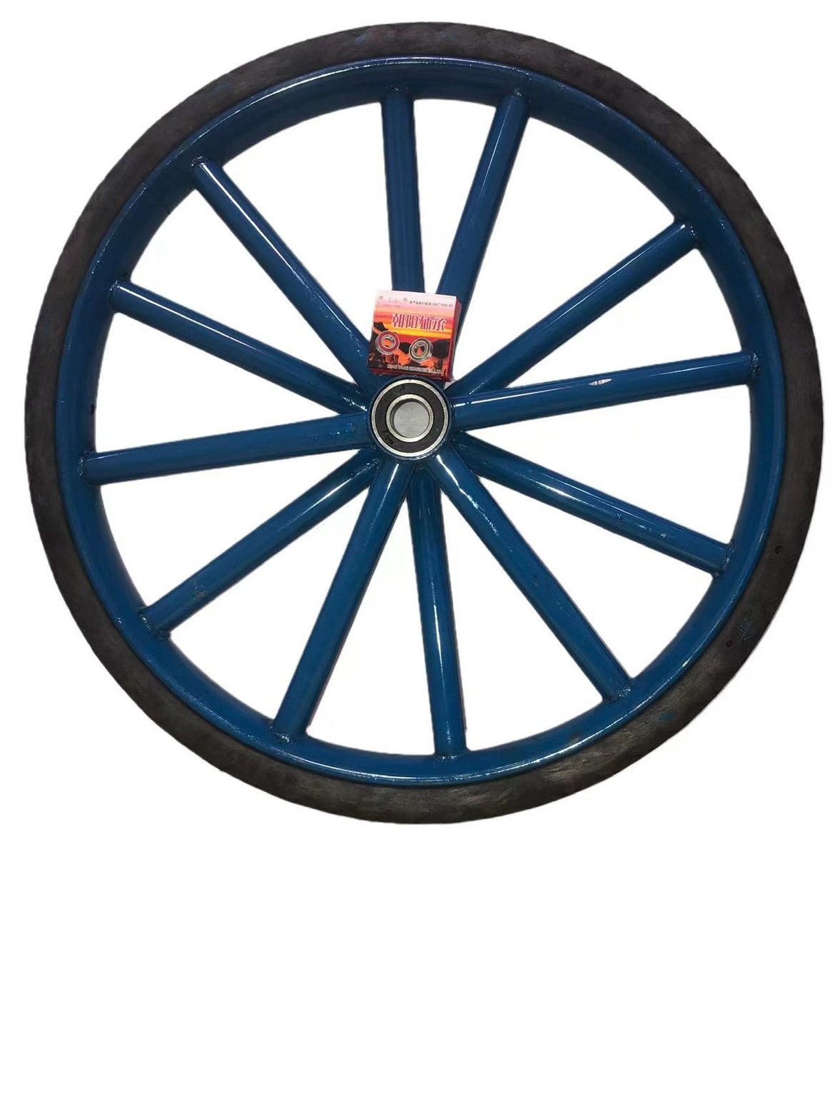 工地手推车轮胎26×21/2劳动车实心轮子板车斗车架子人力车钢圈