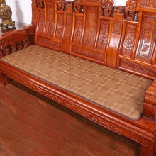新中式红木沙发垫夏季凉席椅垫实木椅子座垫防滑实木沙发垫2024新