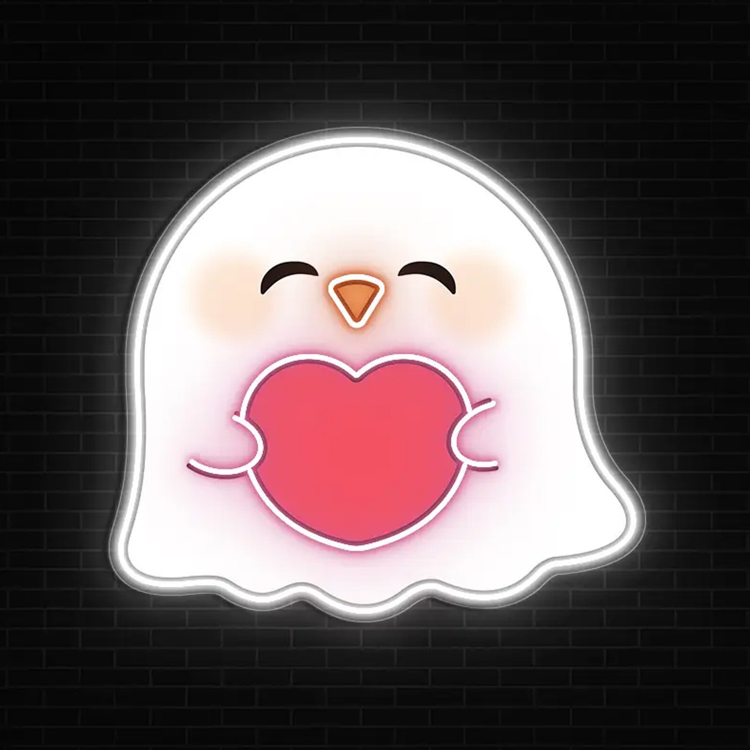 跨境电商可爱装饰爱心marrymeled动画卡通图案霓虹灯招牌氛围灯