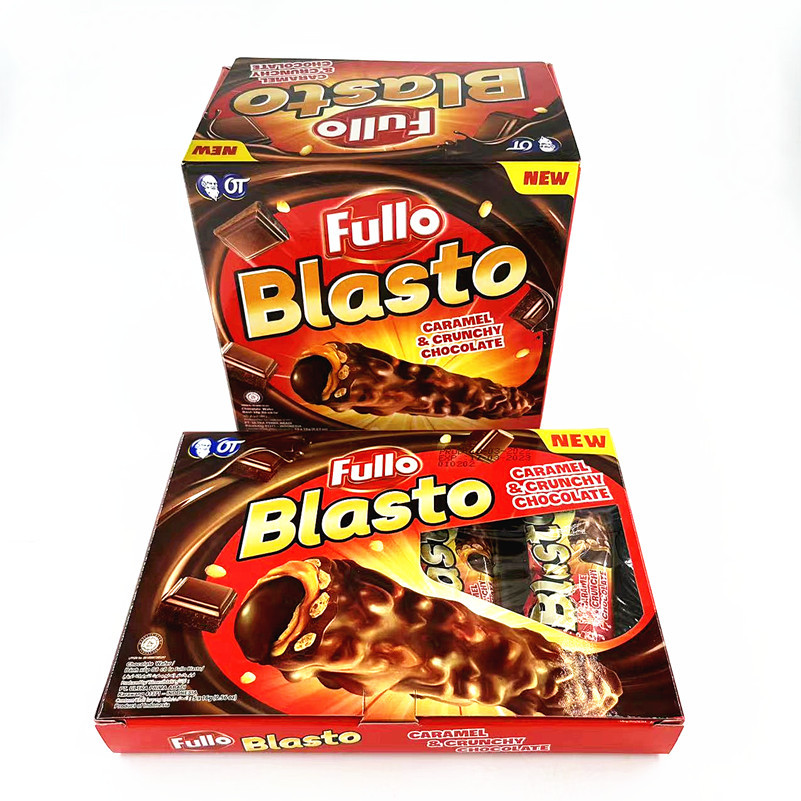 印尼进口零食品 fullo福丽奥巧克力脆米棒5条/15条入独立装