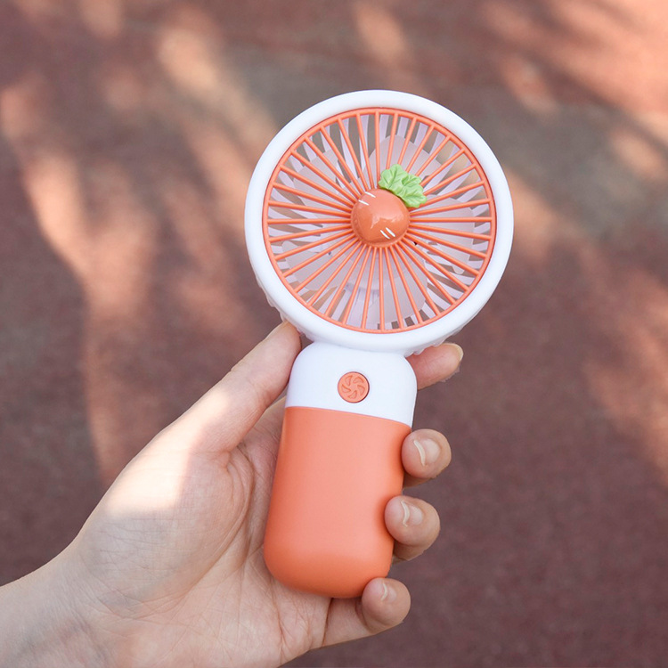 Cross-Border New Fruit Small Handheld Fan with Base Bracket Mini-Portable Children's Advertising Gift Ym88146