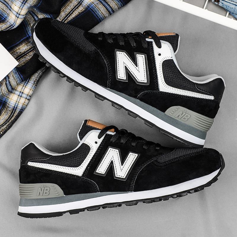 新百伦574男鞋旗舰店官方正品夏季透气nb五环黑白n字鞋复古休闲鞋
