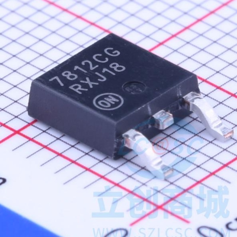 mc7812cdtrkg 丝印7812cg 线性稳压器ic芯片 全新原装 质量保证