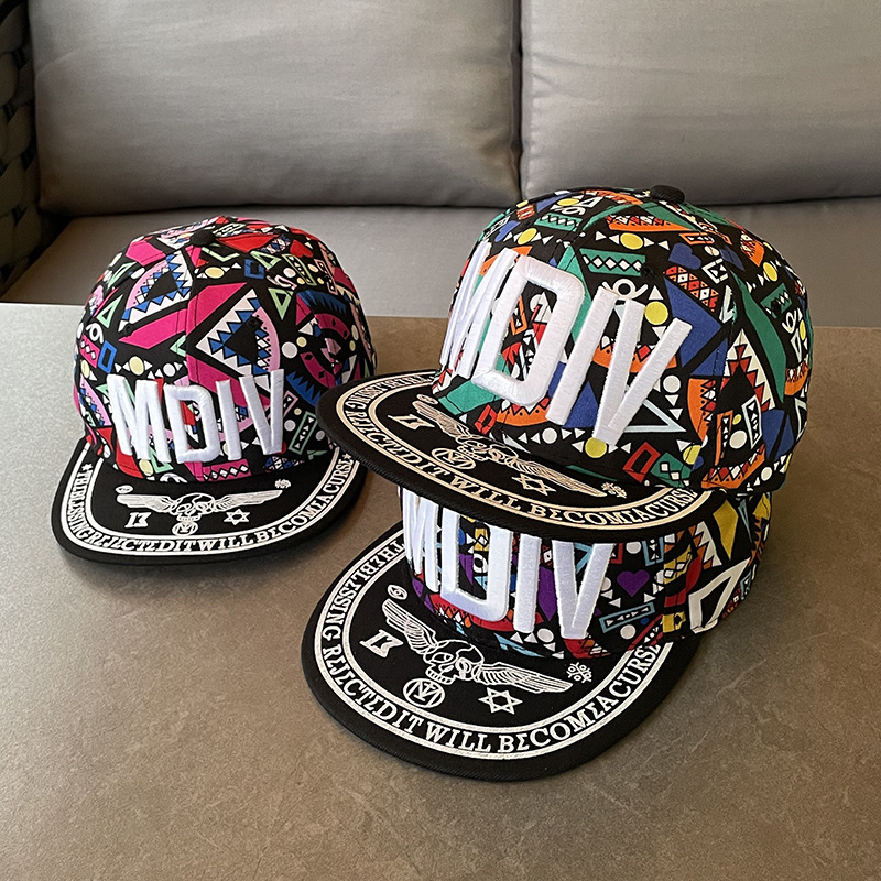 韩版帽子花布嘻哈帽明星同款棒球帽MDIV户外遮阳帽子男女士鸭舌帽