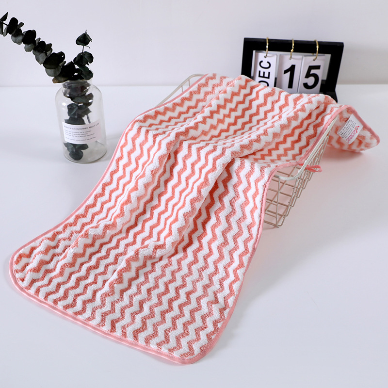 淘气宝贝 珊瑚绒毛巾 定制批发浴室柔软吸水成人毛巾经编暖绒