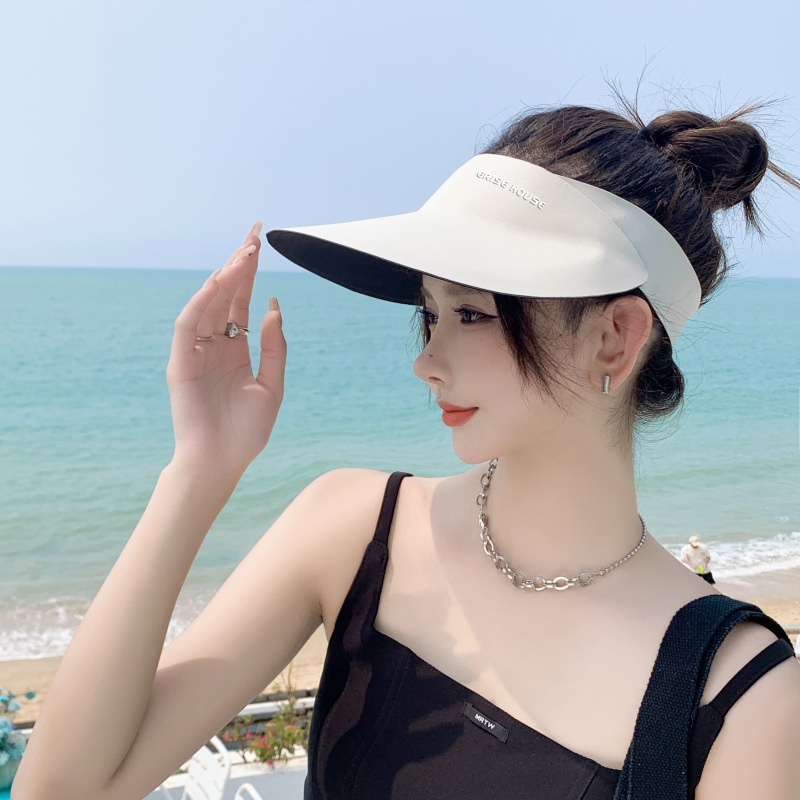Topless Hat Children's Summer Professional Seamless Integrated Sun Protection Hat UV Protection Foldable Sunshade Outdoor Sun Hat