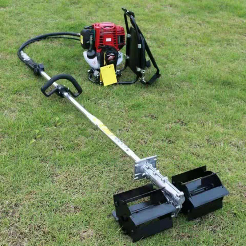 牵引式大蒜出土收获机 汽油链轨式刨蒜机 自动震土不伤皮收蒜机