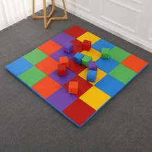 欧标早教软体色彩配对地垫大厅感统游戏游戏垫儿童软包积木教玩具
