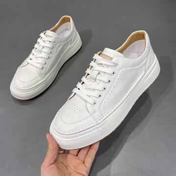 源头产地秋季新品男士轻奢风头层牛皮休闲鞋潮流小白鞋板鞋男鞋鞋