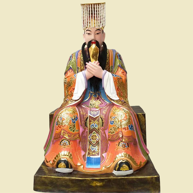 定制玉皇大帝道教树脂塑像摆件温州厂家供应纯铜佛像神像法器摆件