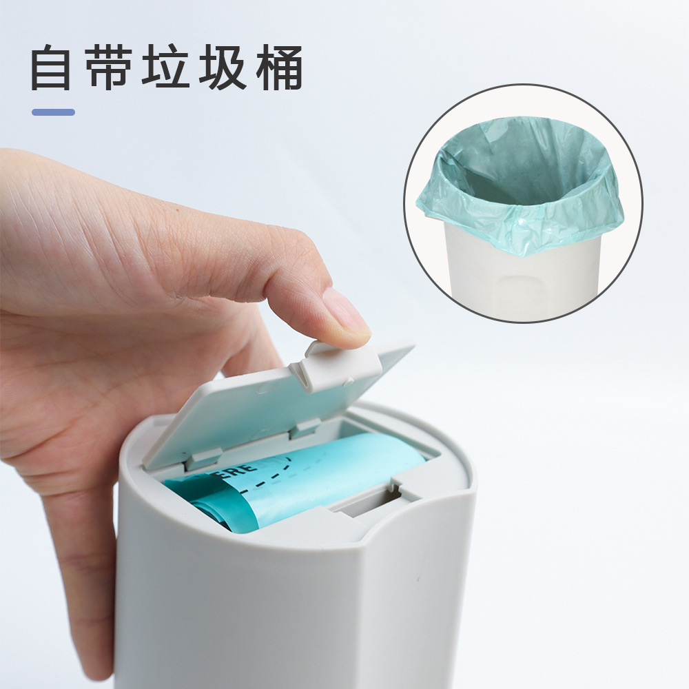 Integrated Cat Litter Scoop Plastic Cat Litter Trash Can with Garbage Bag Household Cat Toilet Cat Shit Professional Poop Cleaning Artifact
