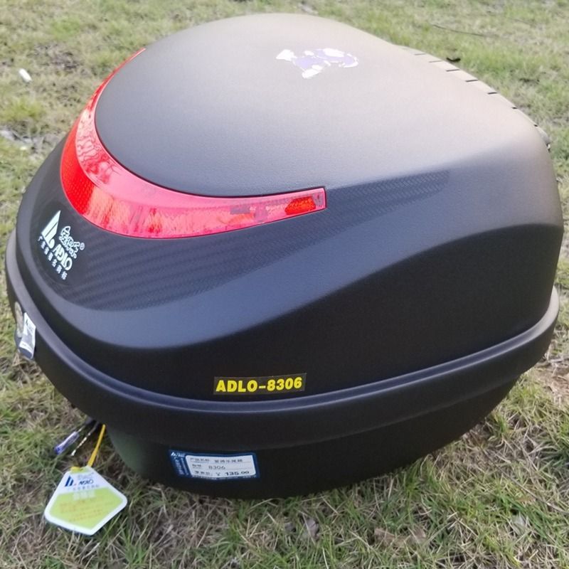 爱得乐8306摩托尾箱 大号放全盔骑士车储物箱踏板 电动车后备箱