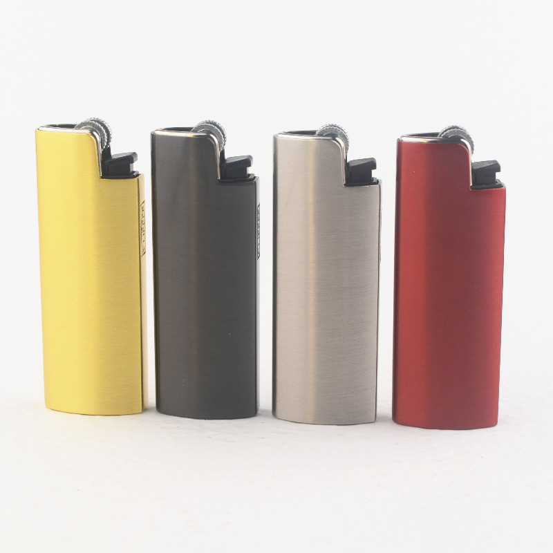 俊雅clipper可利福打火机 尼龙可充气打火机金属套打火机