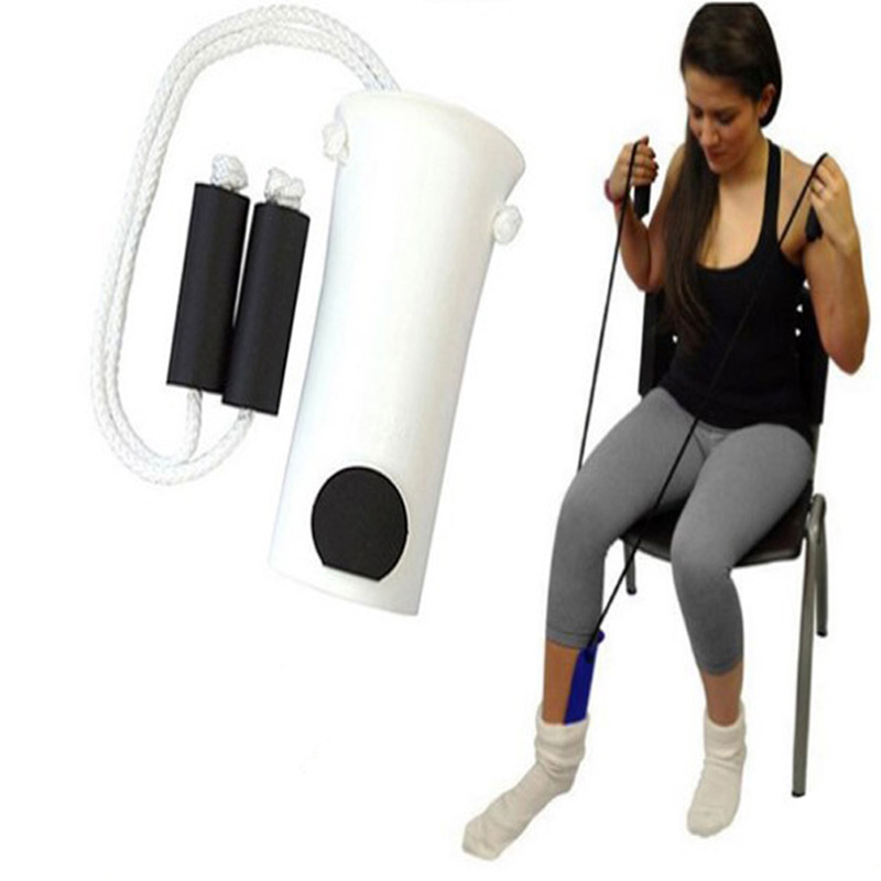 跨境热销老人孕妇免弯腰穿袜器 拉绳型穿袜辅助器 懒人穿袜