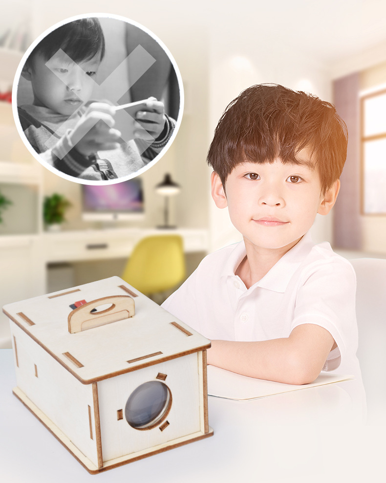 科技小制作diy投影仪学生手工玩具科学实验自制幻灯机教具模型