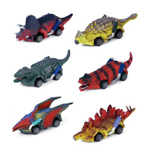 亚马逊跨境热卖搪胶恐龙玩具回力机车仿真剑翼龙暴龙外贸出口玩具