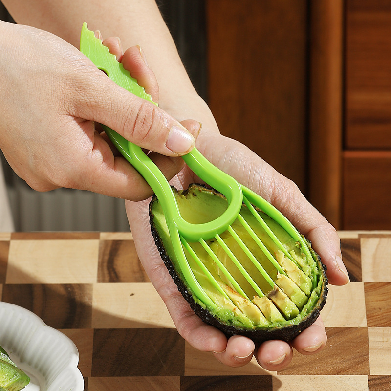 New Three-in-One Avocado Knife Multi-Functional Peeler Pulp Separator Meat Hanger Pp Kitchen Gadget