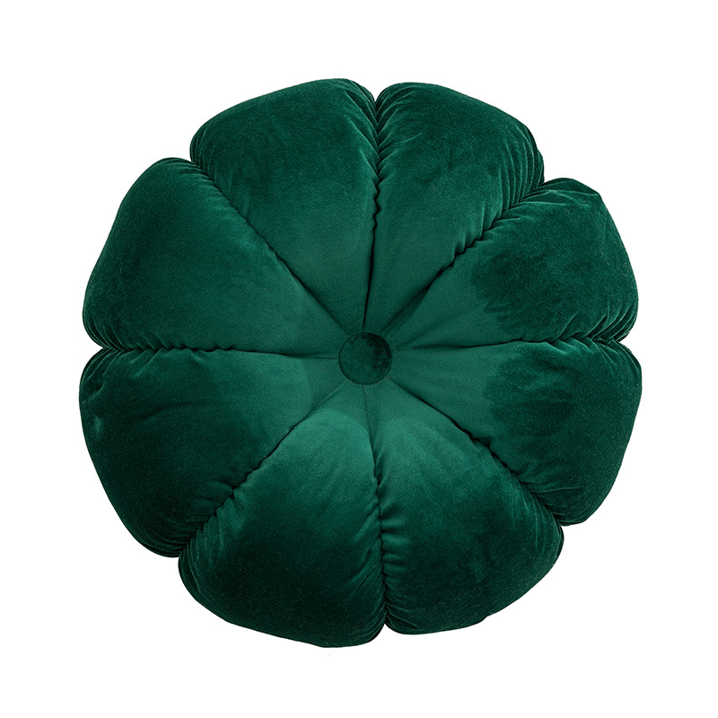 Nordic Instagram Style Pillow Netherlands Velvet Pumpkin Cushion Solid Color Handmade Pleated Cushion Office Chair Window Cushion Wholesale