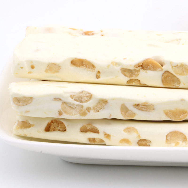 八大山人法式软牛轧糖3条手工自制花生牛扎糖充饥抗饿零食品软糖