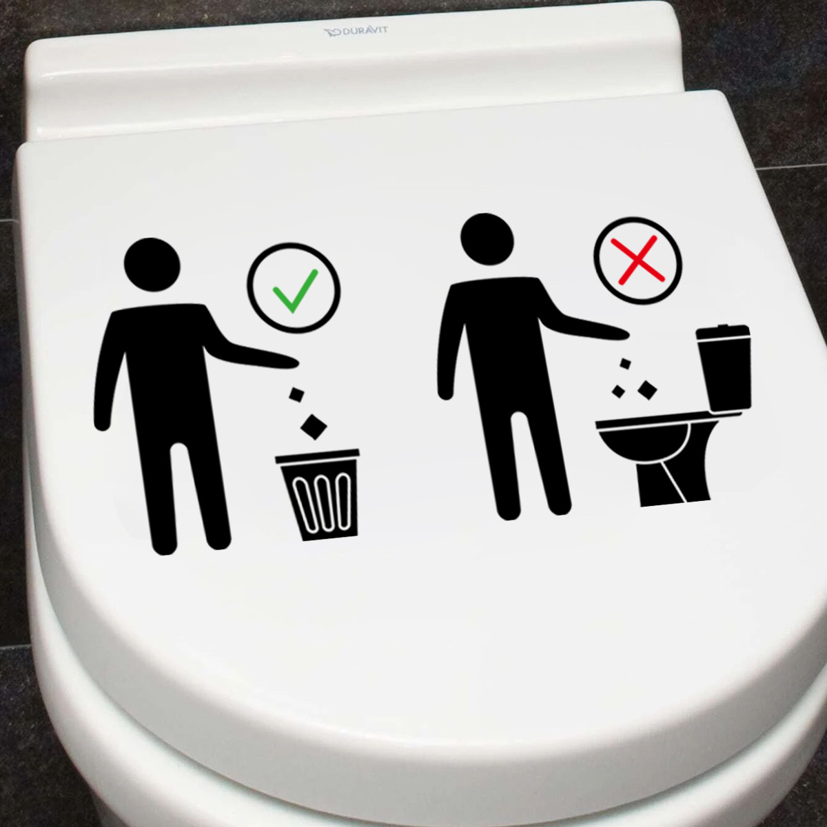 厕所提示贴纸