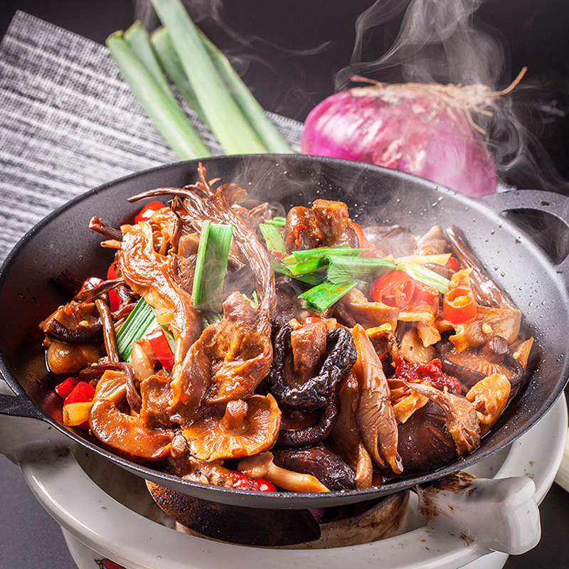干锅三菌酒店饭店餐饮用特色半成品菜美食冷冻湘菜预制私房菜食材