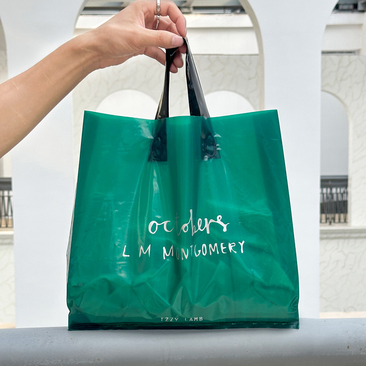 New Thickened Translucent Handbag Cloth Bag Gift Bag Plastic Bag Packaging Bag Shopping Bag Printed Logo