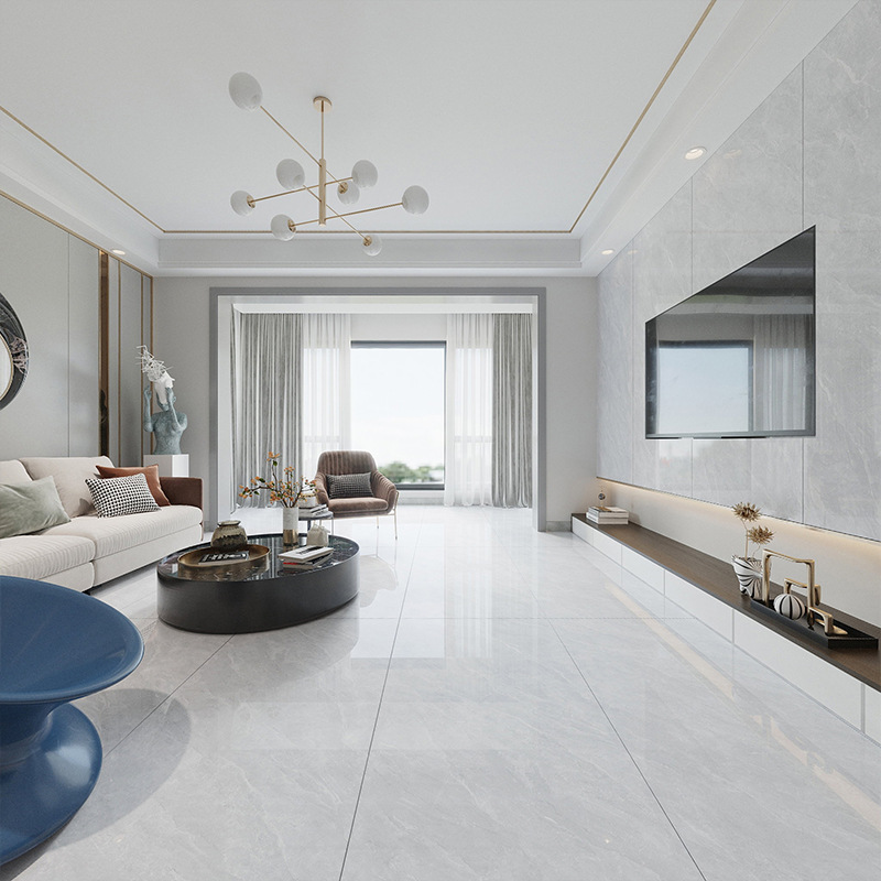 格莱仕瓷砖通体大理石800x800地砖客厅全屋通铺地板砖劳伦斯灰