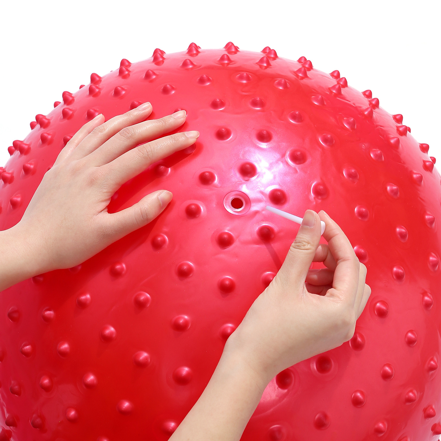 pvc按摩球加厚厂家批发颗粒瑜伽球防爆环保感统健身器材触觉球