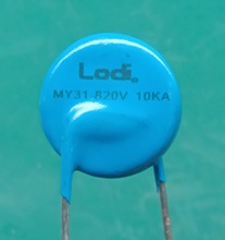 隆马电器 蓝色 直插式压敏电阻 小型兰色压敏电阻MY31