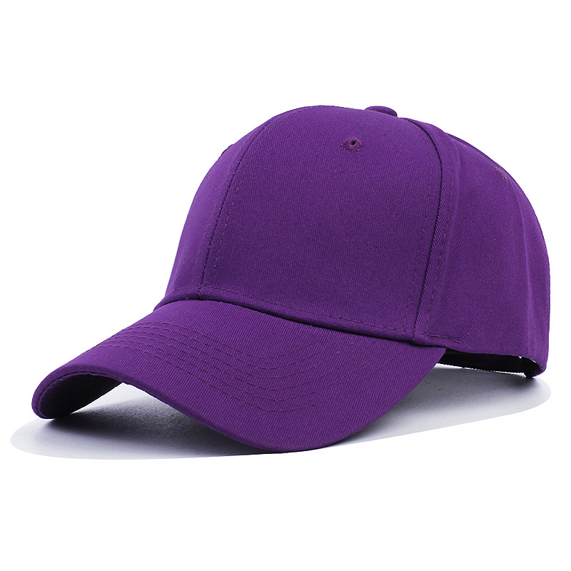 Pure Cotton All-Match Hard Top Peak Cap Sun Hat Men's Sun Hat Women's Solid Color Light Board Men's Stick