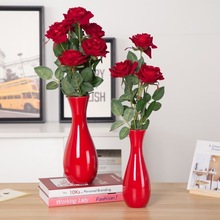 结婚花瓶陶瓷红色新婚喜庆摆件客厅餐桌简约家居装饰插花花器