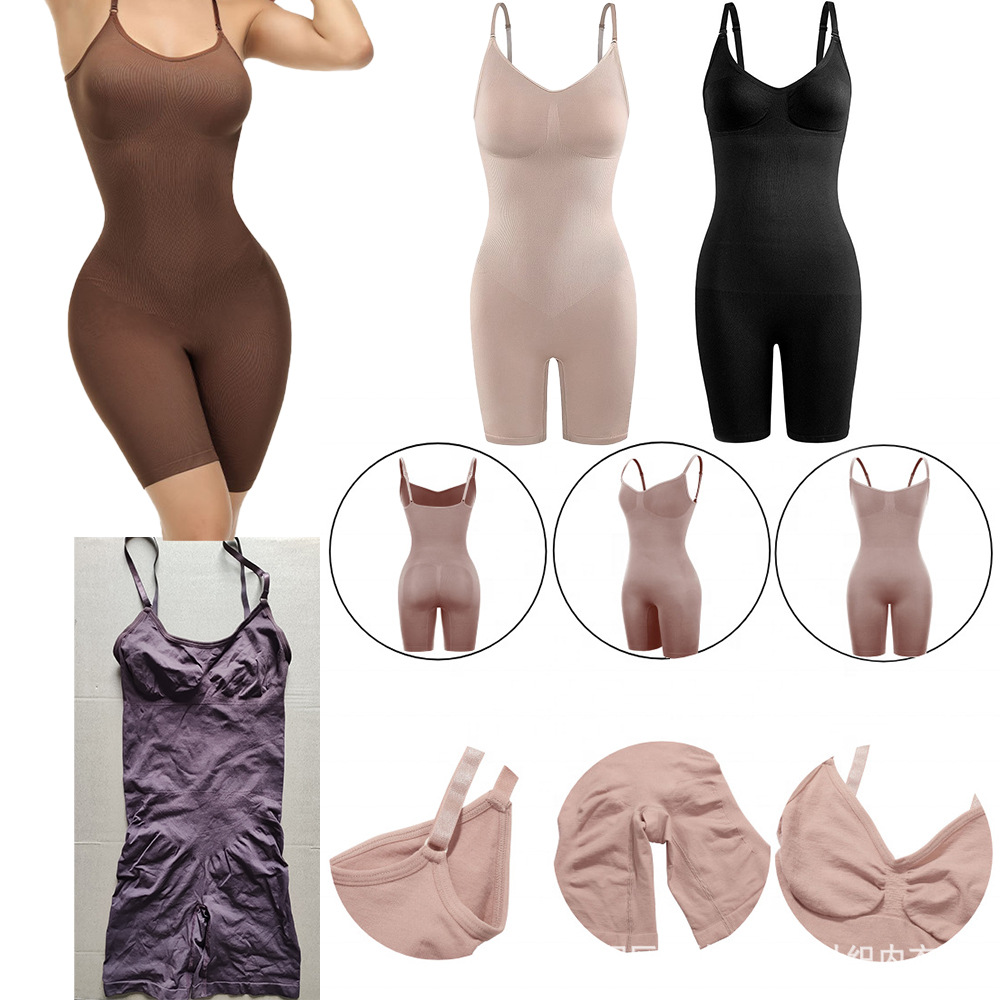 Amazon Hot-Selling Cross-Border European and American Style Waist-Tight Hip-Tight Foreign Trade Seamless Large Size Body-Shaping Corsets Belly Contracting and Close-Fitting