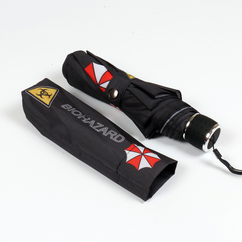 定logo伞生化危机折叠伞 影视周边创意动漫伞个性三折防风晴雨伞