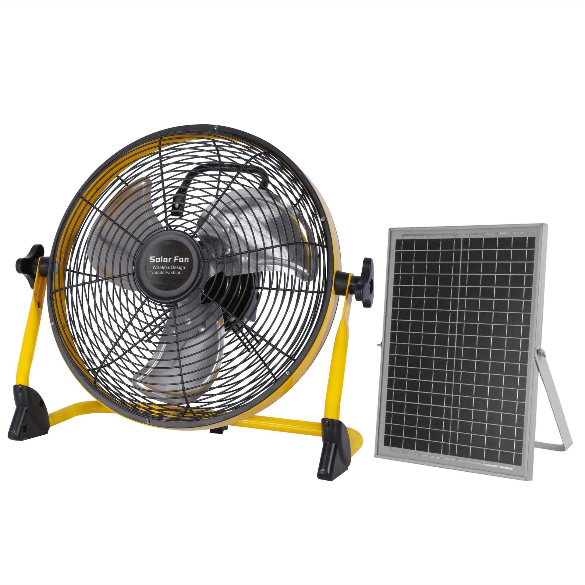 Solar Fan 5-Gear Adjustable Drop Floor Fan USB Charging Floor Fan Floor Fan Outdoor Camping Multi-Function Led Electric Fan