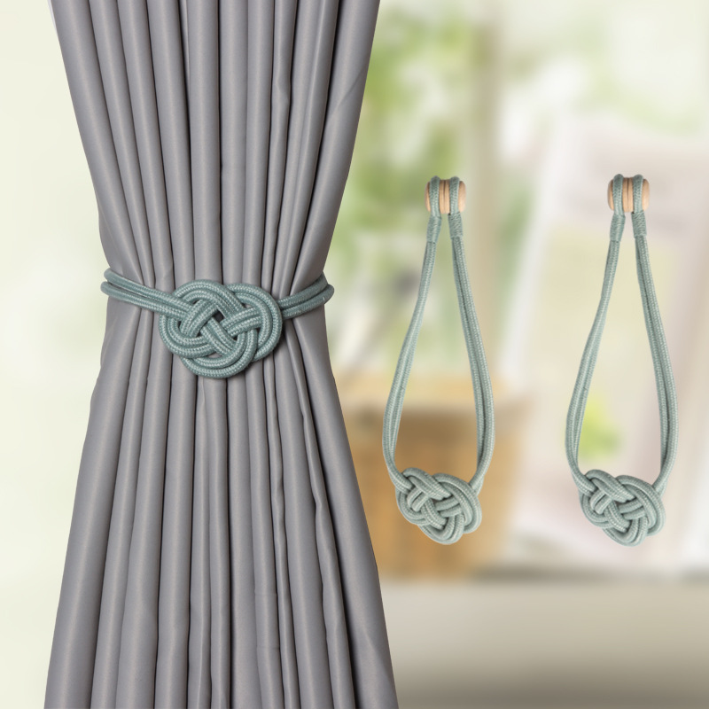 新款编花绑带窗帘绑带简约现代棉绳窗帘绑绳简约时尚窗帘挂扣现货