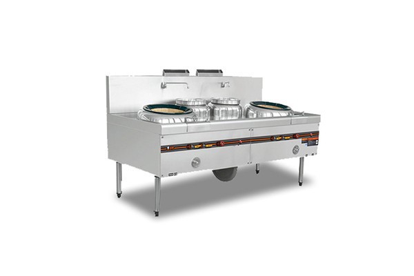 金佰特大将军双炒双温灶台式炒灶炉中式餐厅多用途商用厨房