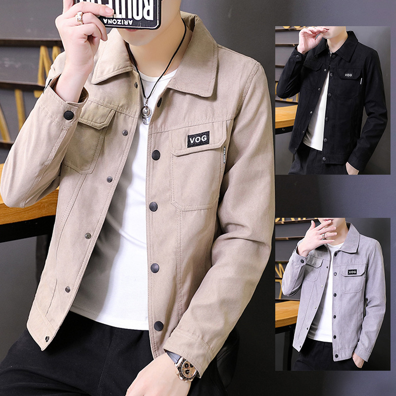 Men's Jacket Suede 2023 New Fashion Brand Slim Casual Windbreaker Long Sleeve Men's Workwear Jacket Men's Clothing