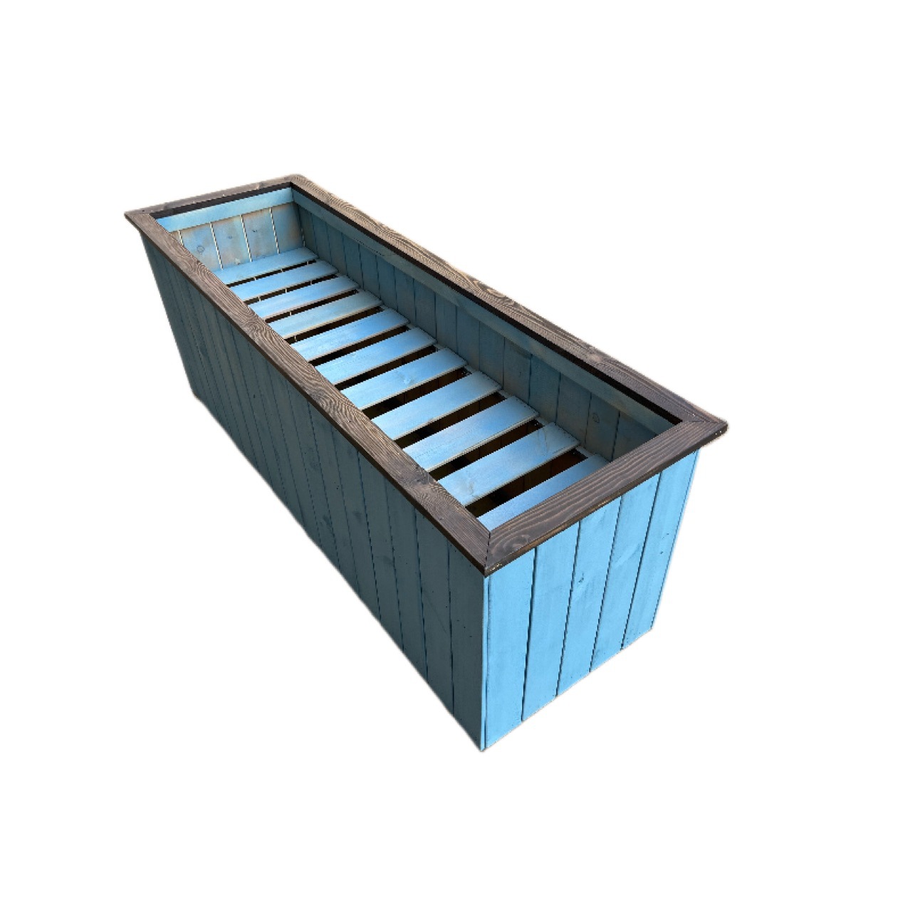 现货促销防腐木花箱适合阳台花园露台种菜种花种植箱整装发货