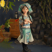 新款广西壮族三月三儿童少数民族幼儿壮族歌圩节日常民族表演服饰
