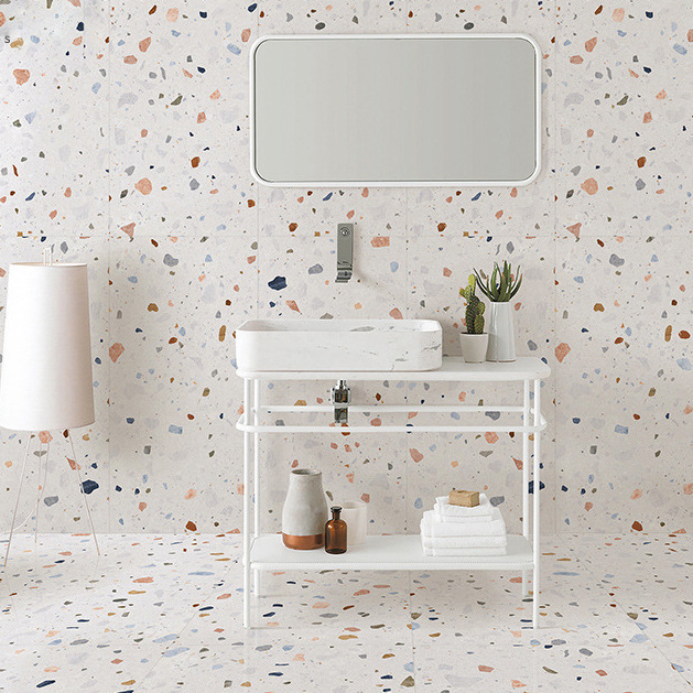 彩色水磨石瓷砖酒吧餐厅店瓷砖600x1200亚光客厅卧室阳台墙砖地砖