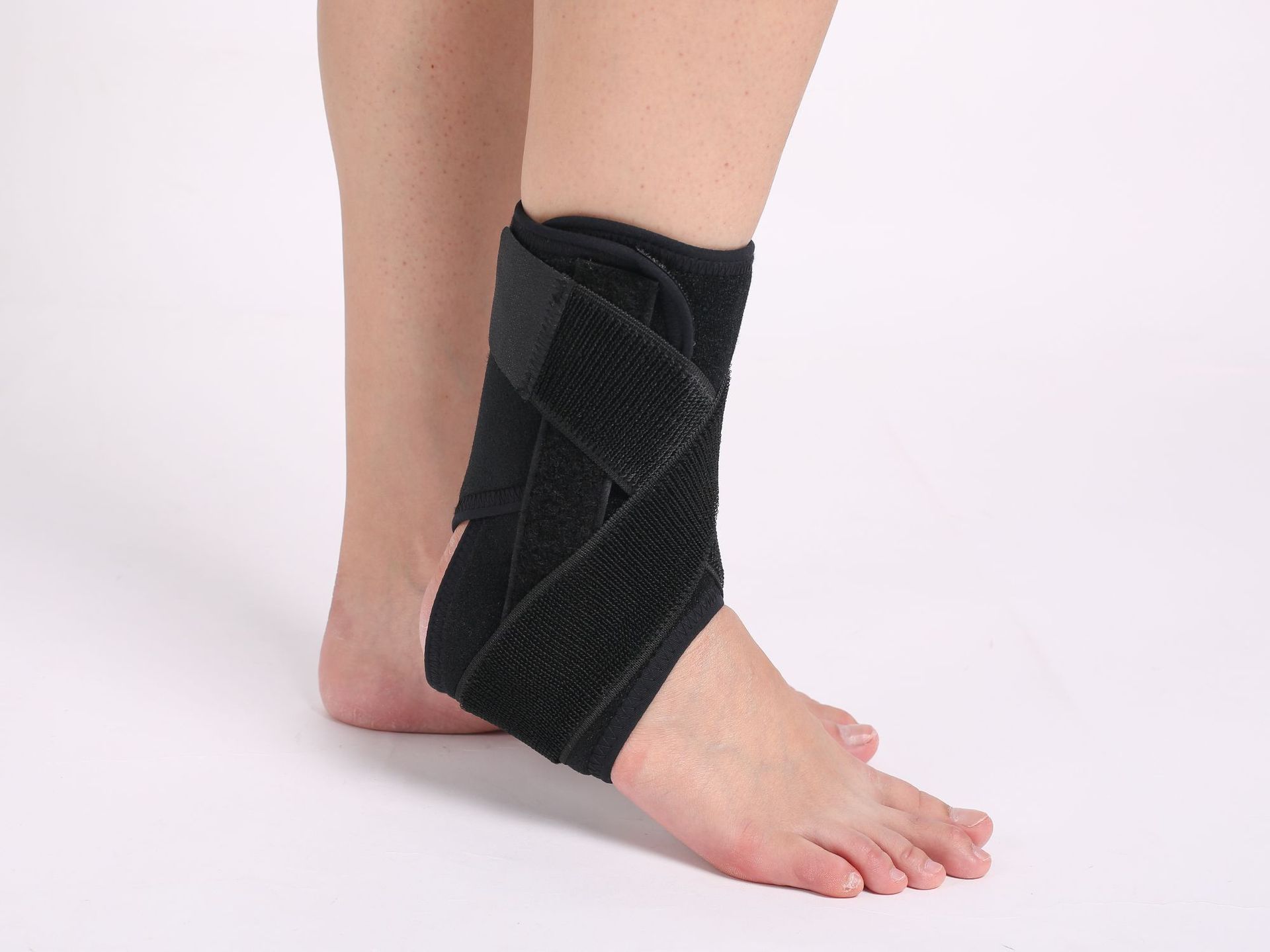 踝部固定带八字绑带护踝钢板踝关节固定带脚踝护具缠绕足踝支具