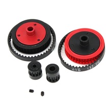 1/10攀爬Axial SCX10 II 90046波箱改装3.17/5.0皮带传动齿轮系统