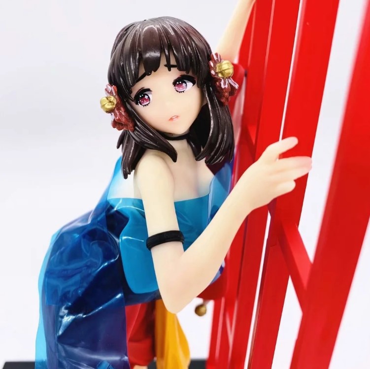 国产优质版 动漫 艳姿三 叁 魔弹系列 和服少女 手办模型摆件