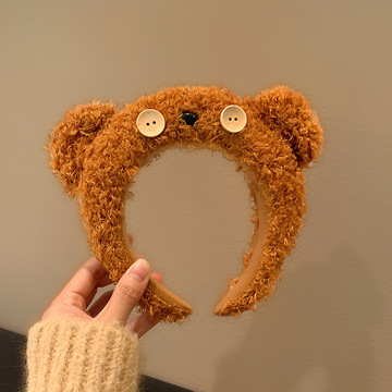 环球影城同款tim小熊发箍毛绒小黄人可爱洗脸头箍头饰小熊包卡通