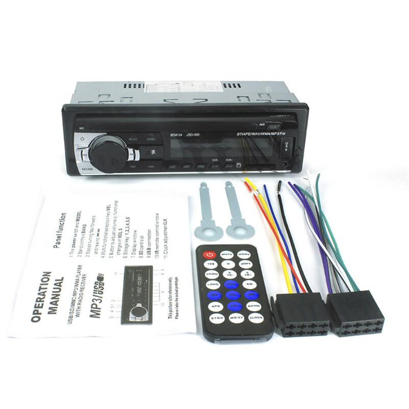 Cross-Border Automotive MP3 Player Bluetooth Hands-Free Call Car USB Flash Drive Card MP3 Radio JSD-520