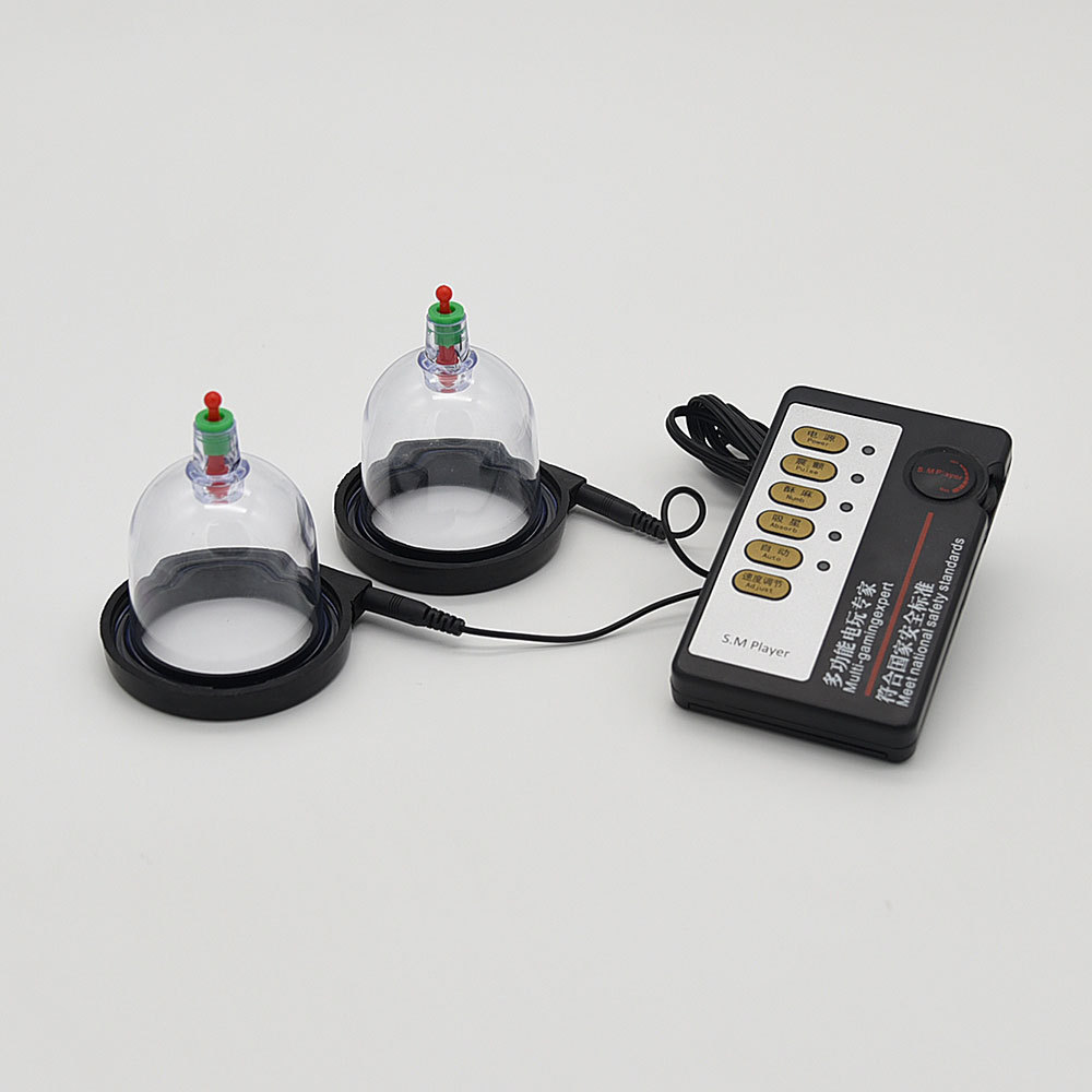 成人情趣女用拔罐吸乳性用品游戏玩具手拉式负压吸乳阴器电击套装