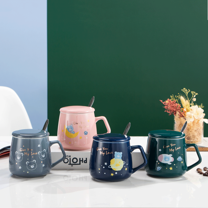 Creative Glaze Mug Office Coffee Milk Water Glass Business Practical Gift Ceramic Cup Advertising Logo
