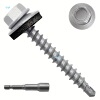 300pcs Metal Roofing Screws #10 × 1 1/ 2 Inch Zinc Plated|ms 300pcs Metal Roofing Screws #10 × 1 1/ 2 Inch Zinc Plated|ms